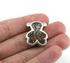 Vintage Teddy Bear Pendant 925 Sterling Silver PD 2733 - Etsy