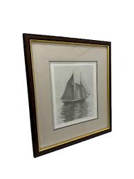 Set of 2 Signed Prints John Gibbs Large Sailing Vessels ...