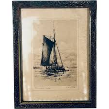 Homeward Bound - pencil-signed and titled etching (Alex ...