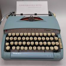 1960's Sky Blue Sears Citation 88 Portable Manual Typewriter ...