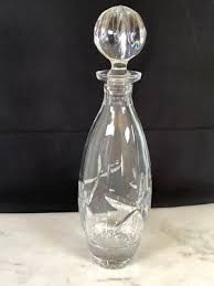 Vintage Towle lead crystal decanter with stopper Cut glass ...