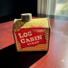 Vintage (1950's) Towle's Log Cabin Syrup Tin Bank - Etsy