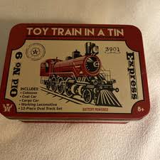 Toy Train in a Tin 16pc Set Working Old No 9 Mini Locomotive Westminster for sale online | eBay