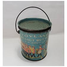 Toyland peanut butter pail. For Sale at Ruby Lane