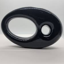 Vintage Toyo Black Ceramic Ikebana Vase Mid Century Kimura ...