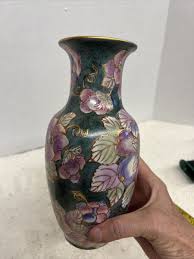 Andrea by Sadek Vintage hand painted vase with fruit | eBay