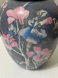 Vintage Hand Crafted and Hand Painted Floral Jar - Etsy