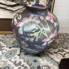 Stunning Vintage Chinoiserie Pastel Floral Ginger Jar With ...