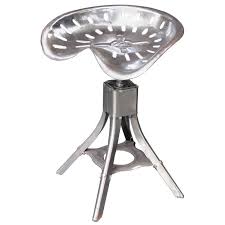Tractor Seat Stool or Chair of Polished Steel from England ...