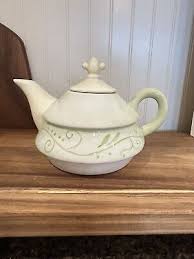 Tracy Porter Hand Painted Evelyn Collection Green Tea Teapot ...
