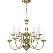 Volume Lighting 10-Light Polished Traditional Chandelier ...