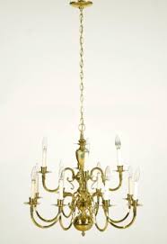 Williamsburg Two Tier 12 Arm Polished Brass Chandelier ...