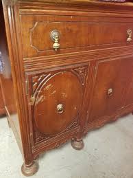 Vintage Traditional Buffet Sideboard With Ball Feet | eBay
