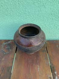 Old Handmade Clay Jug Ukrainian Ethnic Traditional Pot ...