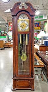 Sold at Auction: Ridgeway Grandfather Tall Case Walnut Clock