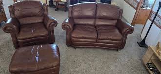 American Furniture - Superb Creations Leather Love Seat, Lounge Chair, and Ottoman 1,800 OBO for Sale in Los Lunas, NM - OfferUp