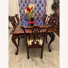 Thomasville Mahogany Dining Table and 6 Chairs - AptDeco
