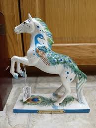 Trail of Painted Ponies White Appaloosa Peacock Horse ...