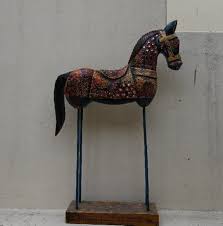 Exclusive Carved Wooden Horse Bracket on Stand Statue,old ...