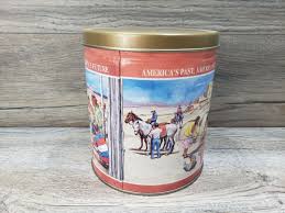 Trails End Gourmet Caramel Corn Popcorn Collectable Tin ...