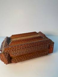 Sale!!!Vintage/Antique “Tramp Art” Wood Box pre-owned | eBay