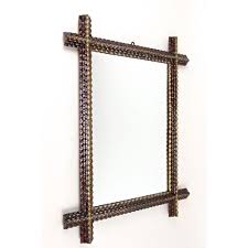 Late 19th Century Art Wall Rustic Tramp Mirror, Austria ...