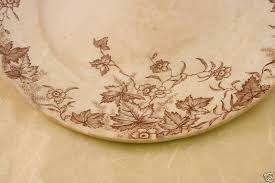 ANTIQUE EDWIN J.D. BODLEY CHINA PLATE 8" IVY PATTERN | eBay