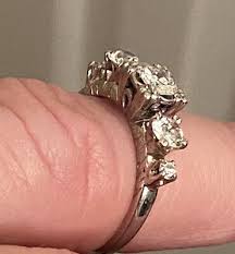 Antique Vintage 18k European Transitional Cut Diamond ...