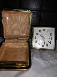 Travel Alarm Clock in Case, Phinney-Walker, vintage | eBay