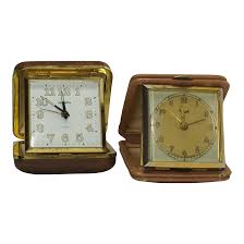 Mid 20th Century French and German Folding Alarm Clocks ...