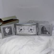 Restoration Hardware Bon Voyage Dual Time Travel Clock Photo ...