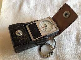 Tiny Vintage Wind-up Alarm Clock With Keychain Case ...