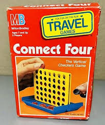 Vintage Connect Four 4 Travel Size Board Game 1989 Milton Bradley USA Complete | eBay