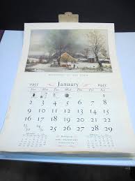 Vintage 1955 Calendar Travelers Insurance Advertising ...
