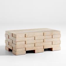 Flitch Rectangular Wood Storage Coffee Table + Reviews | Crate & Barrel