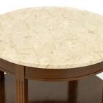 Italian Round Marble Top Side Table | Grandview Mercantile