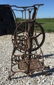 Treadle Sewing Machine, Cast Iron Base, Industrial Age, New ...