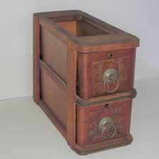 Pair Antique Wood Sewing Machine Drawers With Frame Ornate Metal Pulls - Etsy
