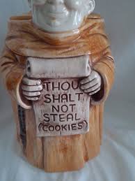 Vintage FRIAR TUCK MONK THOU SHALL NOT STEAL COOKIES Cookie ...