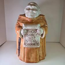Treasure Craft USA Monk Friar Cookie Jar Thou Shalt Not ...