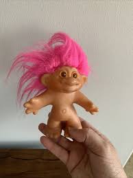 1986 DAM Norfin Troll Doll 4.5" PINK Hair Thomas Dam Hard Plastic Vintage EUC | eBay