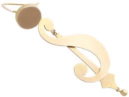 1900s Antique 9k Yellow Gold Drop Earrings For Sale at 1stDibs