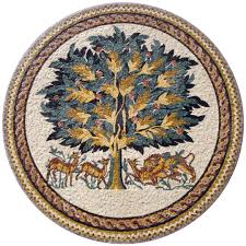 Tree of Life Mosaic Art Tile: Hisham's Palace Reproduction ...