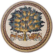 Hisham Palace Tree of Life Mosaic Reproduction | Mosaic Natural