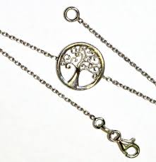 925 sterling silver Tree of Life bracelet 2.2g estate 7 1/2 ...