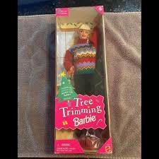 1998 tree trimming Barbie. Box and Barbie are in... | Depop