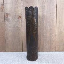 Vintage Ammunition Shell Trench Art, WWI Battle of Marne 1918 Trench Art, Early 1900s Commemorative Militaria Folk Art Woman Battling Birds - Etsy