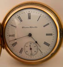 1877 Hampden Watch 7 Jewel Hunting Pocket Watch