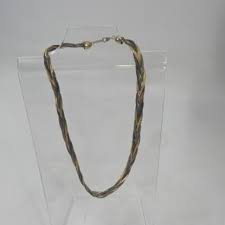 Mixed Metal, Silver And Gold Braided Mesh | Mercari