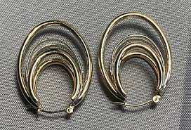 14K Yellow Gold Hoop Earrings 5.23g Fine Jewelry | eBay